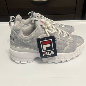 Fila Kids Size 5.5 Denim Tennis Shoes